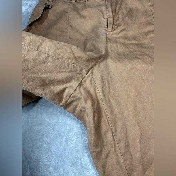 Torrid Relaxed Taper Studio Linen Blend High Rise Cargo Tobacco Brown Pants 16T - Picture 6 of 16
